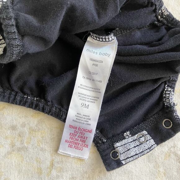 Miles The Label Baby Girl 9 Mos One Piece Black Popsicle Print Summer Spring - Picture 5 of 5